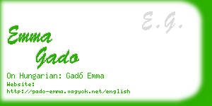 emma gado business card