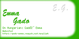 emma gado business card